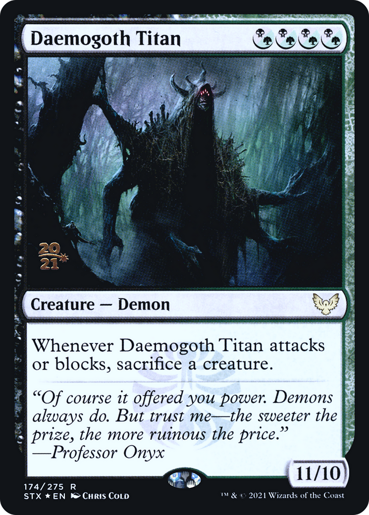 Daemogoth Titan [Strixhaven: School of Mages Prerelease Promos] - The Mythic Store | 24h Order Processing