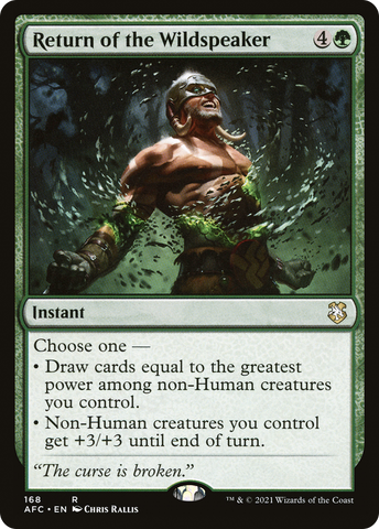 Return of the Wildspeaker [Dungeons & Dragons: Adventures in the Forgotten Realms Commander] - The Mythic Store | 24h Order Processing