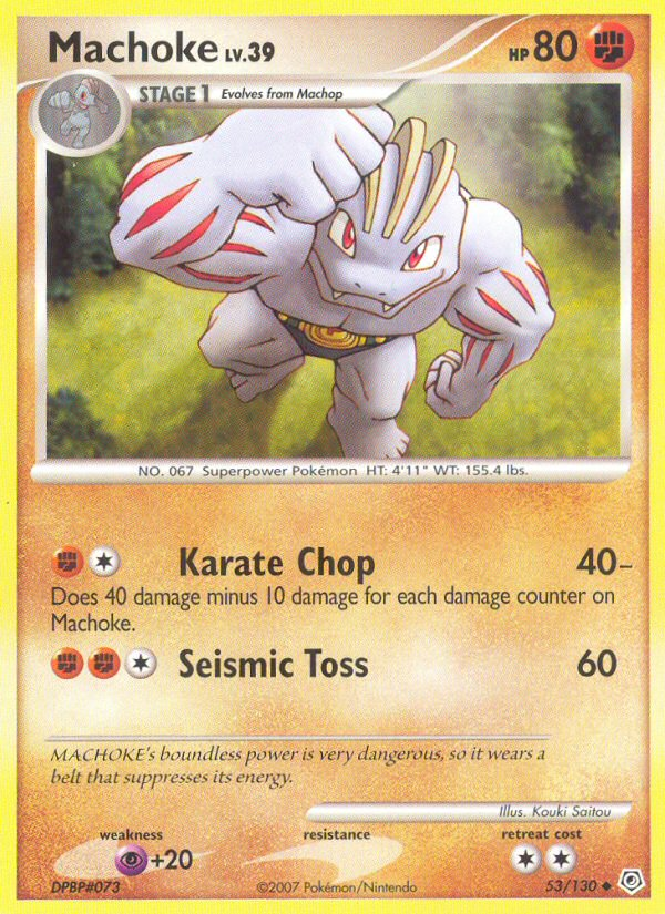 Machoke (53/130) [Diamond & Pearl: Base Set] - The Mythic Store | 24h Order Processing