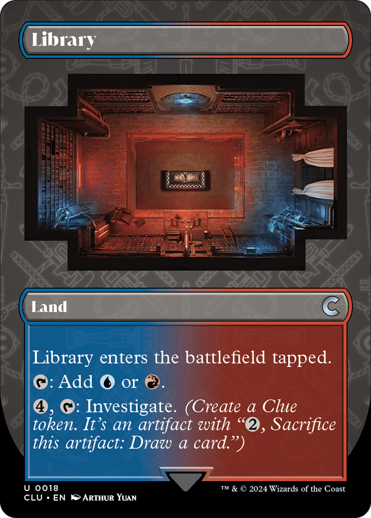 Library (Borderless) [Ravnica: Clue Edition] - The Mythic Store | 24h Order Processing