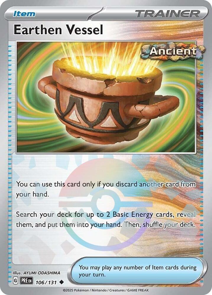 Earthen Vessel (106/131) (Poke Ball Pattern) [Scarlet & Violet: Prismatic Evolutions] - The Mythic Store | 24h Order Processing