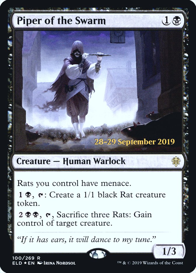 Piper of the Swarm [Throne of Eldraine Prerelease Promos] - The Mythic Store | 24h Order Processing