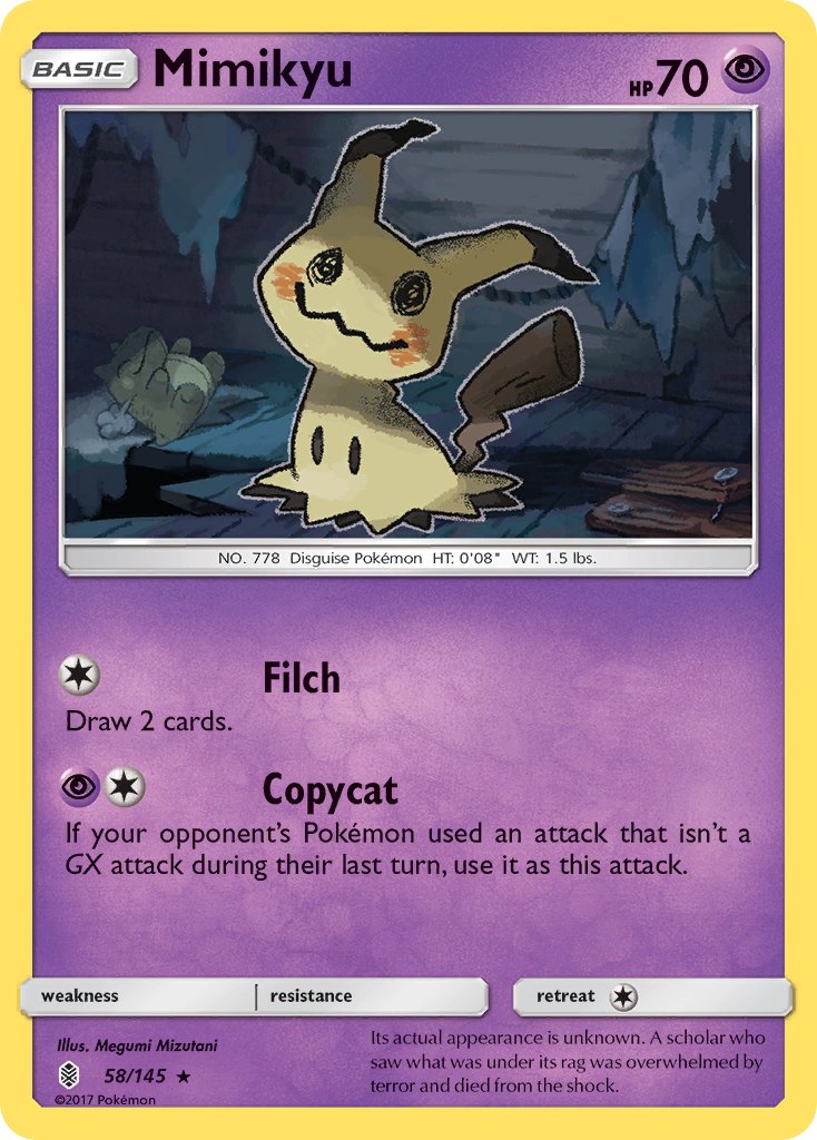 Mimikyu (58/145) (Theme Deck Exclusive) [Sun & Moon: Guardians Rising] - The Mythic Store | 24h Order Processing