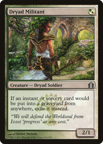 Dryad Militant [Return to Ravnica] - The Mythic Store | 24h Order Processing