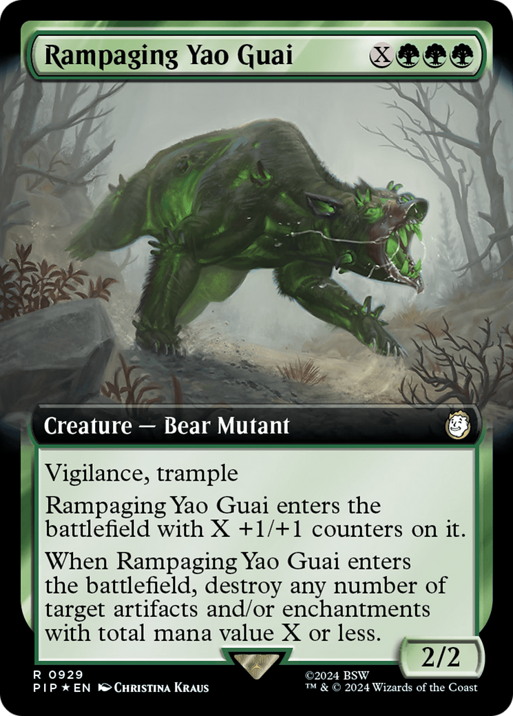 Rampaging Yao Guai (Extended Art) (Surge Foil) [Fallout] - The Mythic Store | 24h Order Processing