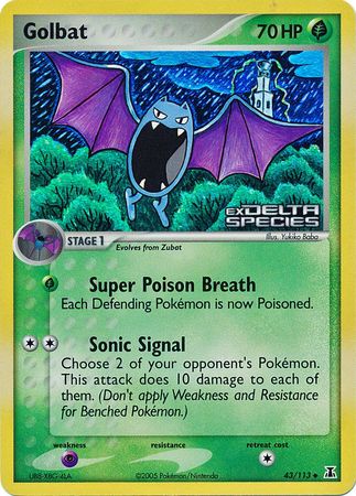 Golbat (43/113) (Stamped) [EX: Delta Species] - The Mythic Store | 24h Order Processing