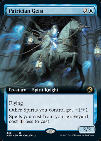 Patrician Geist (Extended Art) [Innistrad: Midnight Hunt] - The Mythic Store | 24h Order Processing