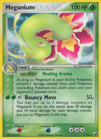 Meganium (9/115) [EX: Unseen Forces] - The Mythic Store | 24h Order Processing