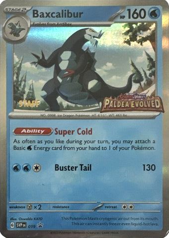 Baxcalibur (019) (Staff) [Scarlet & Violet: Black Star Promos] - The Mythic Store | 24h Order Processing
