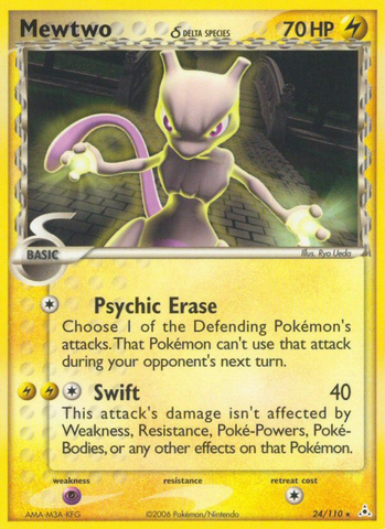 Mewtwo (24/110) (Delta Species) [EX: Holon Phantoms] - The Mythic Store | 24h Order Processing