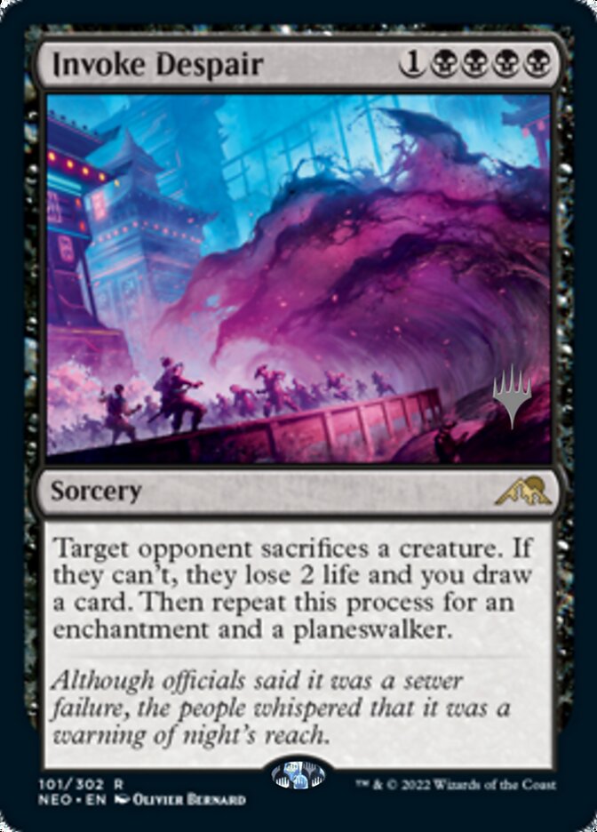 Invoke Despair (Promo Pack) [Kamigawa: Neon Dynasty Promos] - The Mythic Store | 24h Order Processing