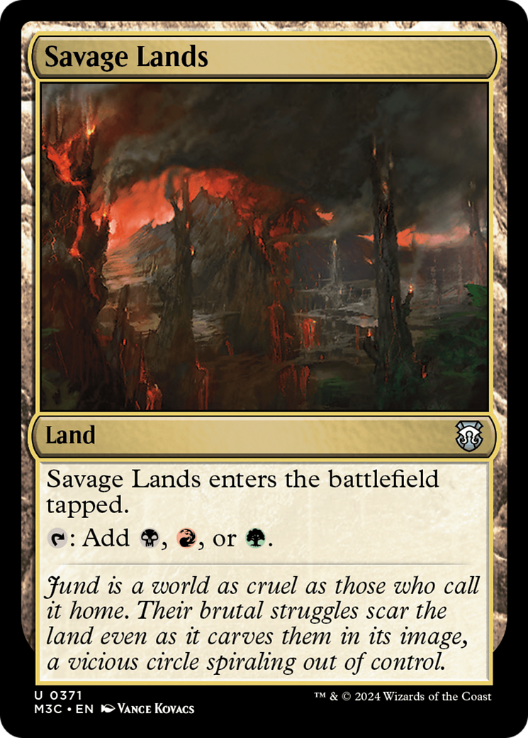 Savage Lands (Ripple Foil) [Modern Horizons 3 Commander] - The Mythic Store | 24h Order Processing