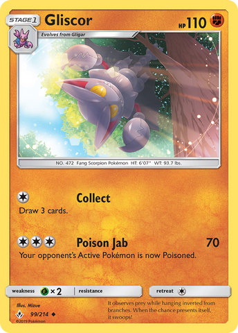 Gliscor (99/214) [Sun & Moon: Unbroken Bonds] - The Mythic Store | 24h Order Processing