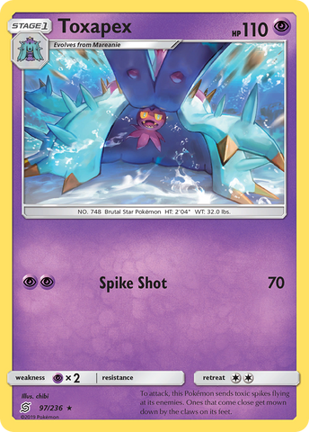 Toxapex (97/236) [Sun & Moon: Unified Minds] - The Mythic Store | 24h Order Processing