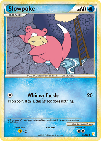 Slowpoke (81/123) [HeartGold & SoulSilver: Base Set] - The Mythic Store | 24h Order Processing