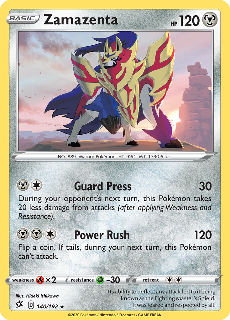 Zamazenta (140/192) [Sword & Shield: Rebel Clash] - The Mythic Store | 24h Order Processing