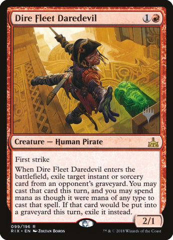 Dire Fleet Daredevil (Promo Pack) [Rivals of Ixalan Promos] - The Mythic Store | 24h Order Processing