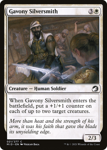 Gavony Silversmith [Innistrad: Midnight Hunt] - The Mythic Store | 24h Order Processing