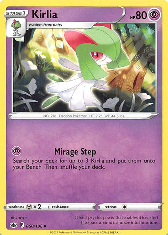 Kirlia (060/198) [Sword & Shield: Chilling Reign] - The Mythic Store | 24h Order Processing