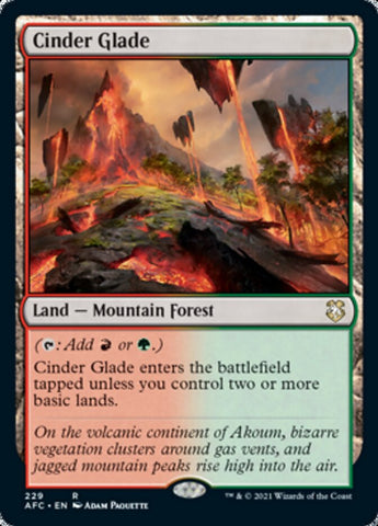 Cinder Glade [Dungeons & Dragons: Adventures in the Forgotten Realms Commander] - The Mythic Store | 24h Order Processing