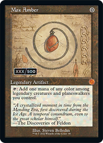 Mox Amber (Retro Schematic) (Serialized) [The Brothers' War Retro Artifacts] - The Mythic Store | 24h Order Processing