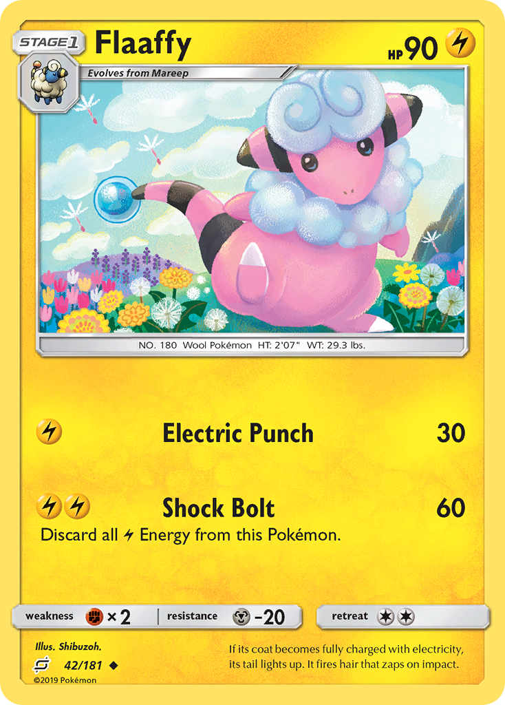 Flaaffy (42/181) [Sun & Moon: Team Up] - The Mythic Store | 24h Order Processing