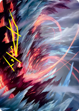 Frostboil Snarl Art Card (Gold-Stamped Signature) [Strixhaven: School of Mages Art Series] - The Mythic Store | 24h Order Processing