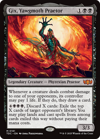 Gix, Yawgmoth Praetor [Tarkir: Dragonstorm Commander] - The Mythic Store | 24h Order Processing