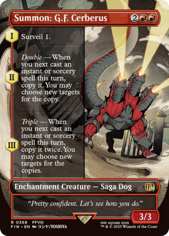 Summon: G.F. Cerberus (Borderless) [FINAL FANTASY] - The Mythic Store | 24h Order Processing
