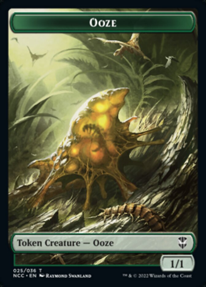 Ooze (025) // Treasure (015) Double-Sided Token [Streets of New Capenna Commander Tokens] - The Mythic Store | 24h Order Processing