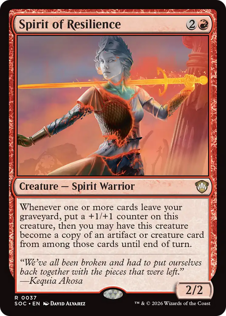 Spirit of Resilience [Secrets of Strixhaven Commander] - The Mythic Store | 24h Order Processing