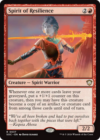 Spirit of Resilience [Secrets of Strixhaven Commander] - The Mythic Store | 24h Order Processing