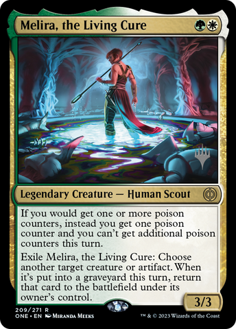Melira, the Living Cure (Promo Pack) [Phyrexia: All Will Be One Promos] - The Mythic Store | 24h Order Processing