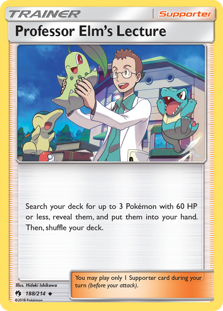 Professor Elm's Lecture (188/214) [Sun & Moon: Lost Thunder] - The Mythic Store | 24h Order Processing