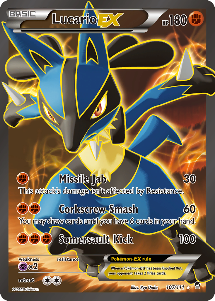 Lucario EX (107/111) [XY: Furious Fists] - The Mythic Store | 24h Order Processing