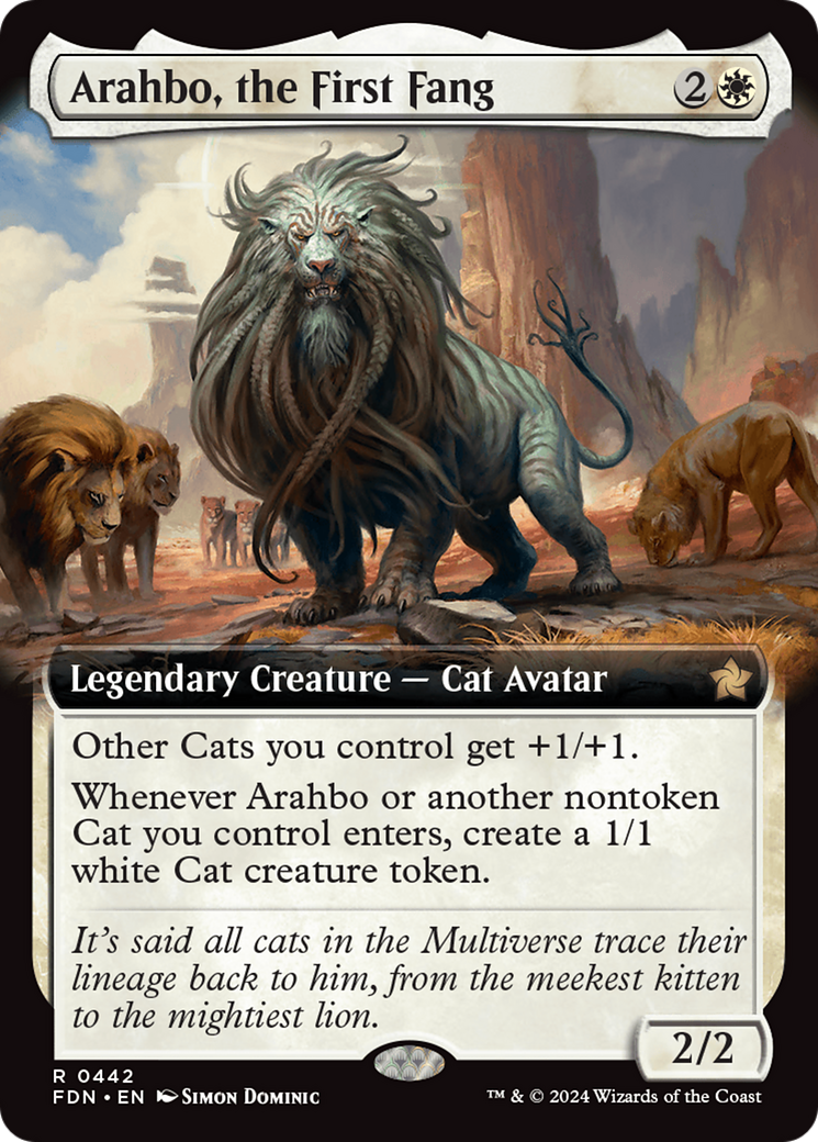 Arahbo, the First Fang (Extended Art) [Foundations] - The Mythic Store | 24h Order Processing