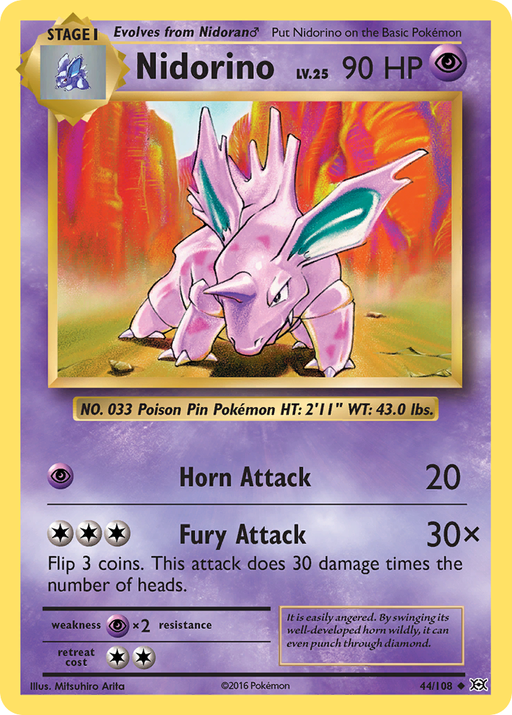 Nidorino (44/108) [XY: Evolutions] - The Mythic Store | 24h Order Processing