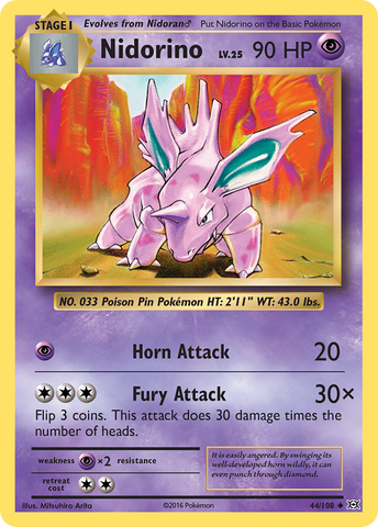Nidorino (44/108) [XY: Evolutions] - The Mythic Store | 24h Order Processing