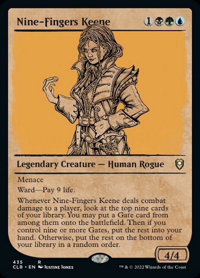 Nine-Fingers Keene (Showcase) [Commander Legends: Battle for Baldur's Gate] - The Mythic Store | 24h Order Processing