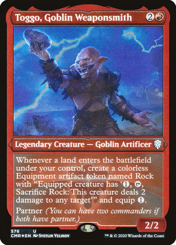 Toggo, Goblin Weaponsmith (Etched) [Commander Legends] - The Mythic Store | 24h Order Processing