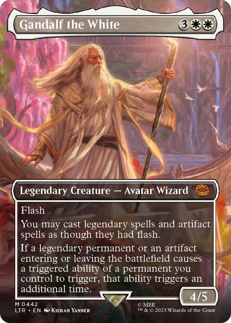 Gandalf the White (Borderless Alternate Art) [The Lord of the Rings: Tales of Middle-Earth] - The Mythic Store | 24h Order Processing