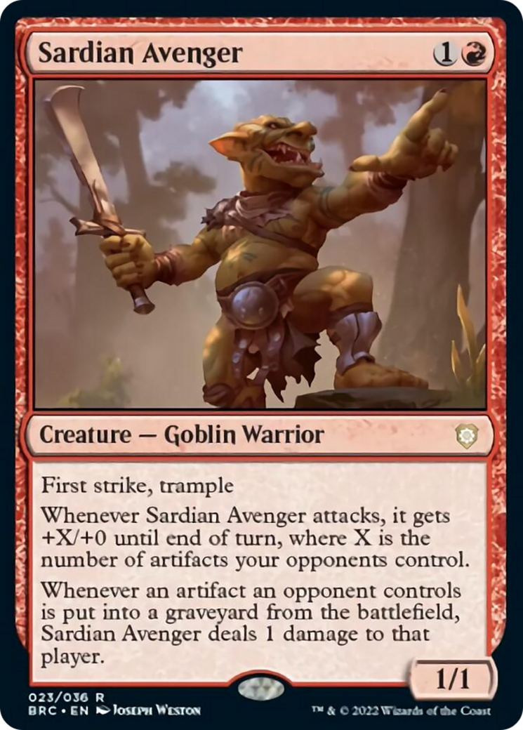 Sardian Avenger [The Brothers' War Commander] - The Mythic Store | 24h Order Processing