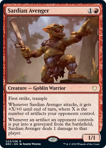 Sardian Avenger [The Brothers' War Commander] - The Mythic Store | 24h Order Processing