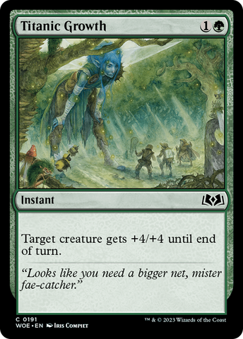 Titanic Growth [Wilds of Eldraine] - The Mythic Store | 24h Order Processing