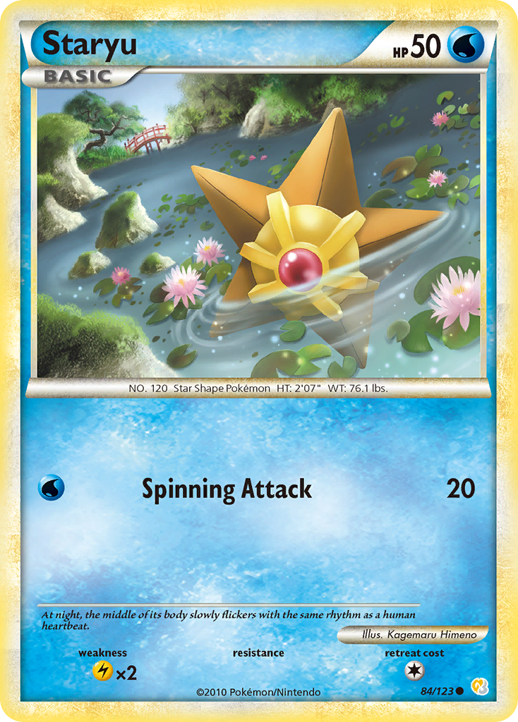 Staryu (84/123) [HeartGold & SoulSilver: Base Set] - The Mythic Store | 24h Order Processing