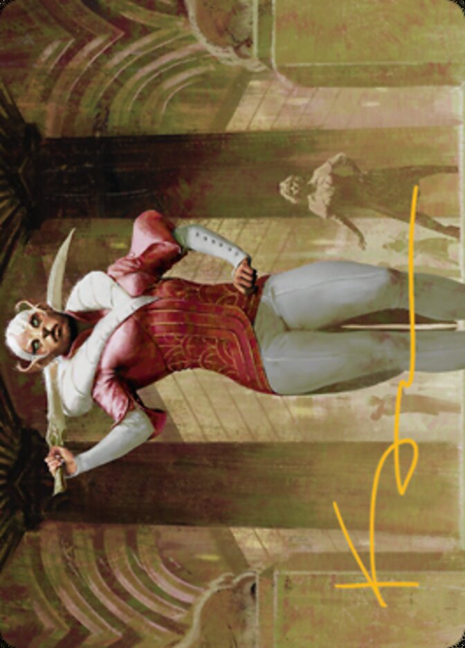 Mage's Attendant Art Card (Gold-Stamped Signature) [Streets of New Capenna Art Series] - The Mythic Store | 24h Order Processing