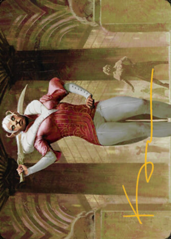 Mage's Attendant Art Card (Gold-Stamped Signature) [Streets of New Capenna Art Series] - The Mythic Store | 24h Order Processing