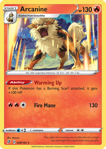 Arcanine (028/192) [Sword & Shield: Rebel Clash] - The Mythic Store | 24h Order Processing