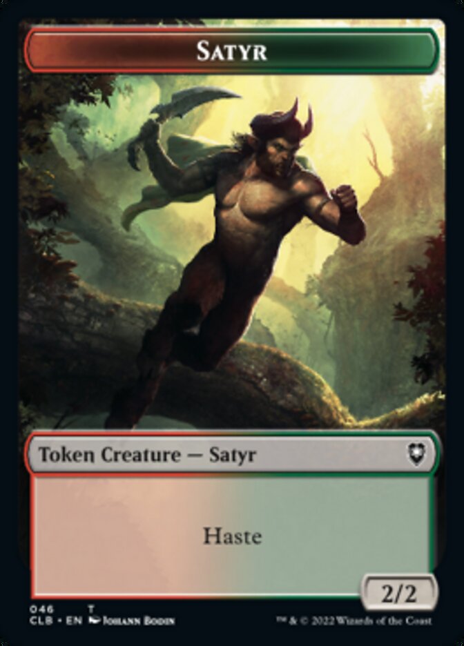 Satyr // Beast Double-Sided Token [Commander Legends: Battle for Baldur's Gate Tokens] - The Mythic Store | 24h Order Processing