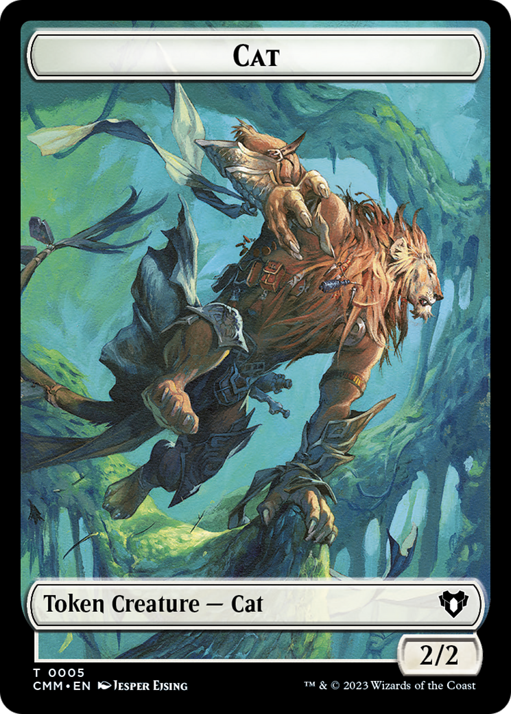 Clue // Cat (0005) Double-Sided Token [Commander Masters Tokens] - The Mythic Store | 24h Order Processing